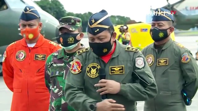 Asops KSAU Melaporkan Hasil Pantauan Udara di Sekitar Titik Jatuhnya Sriwijaya Air SJ182