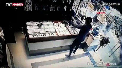 Kuyumcudan 45 bin liralık soygunun görüntüleri ortaya çıktı