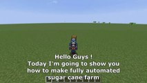 How to Make Simple & Automatic Sugar Cane Farm |Minecraft Tutorial|