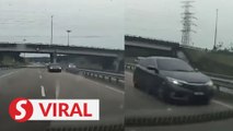 Woman arrested for driving against traffic in Johor