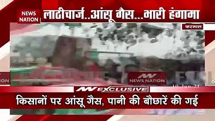 Breaking : हरियाणा के सीएम की महापंचायत से पहले हंगाामा, पुलिस ने प्रदर्शनकारियों पर लाठीचार्ज किया