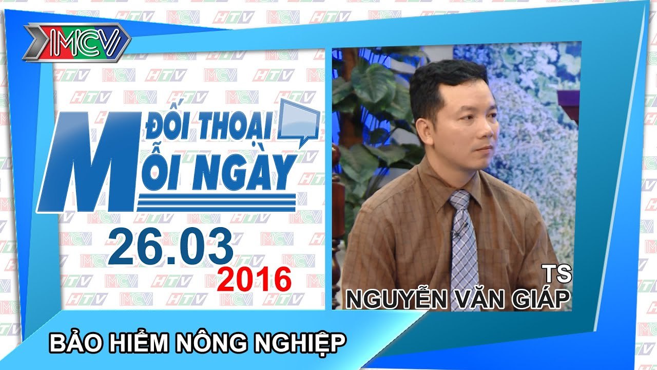 Bảo hiểm nông nghiệp - TS. Nguyễn Văn Giáp | ĐTMN 260316