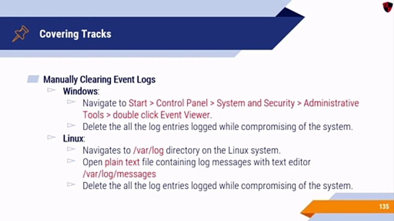 8.79 Covering Tracks