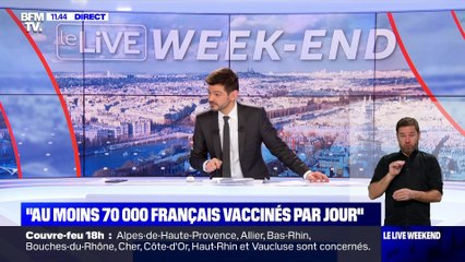 "Au moins 70 000 Français vaccinés par jour" - 10/01