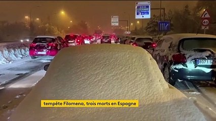 Espagne : trois morts en Espagne à cause de la tempête Filomena