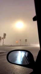 Strange Lights Captured at Stoplight