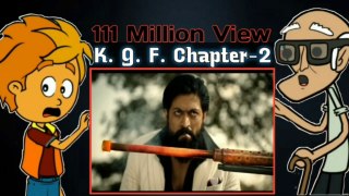 K. G. F Chapter 2  | Reaction | Birju our Chacha | cartoon video | kidzo network | funny video