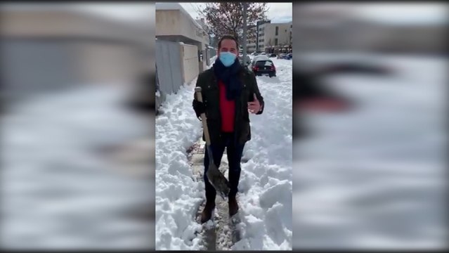 Aguado anima a los madrileños a ayudar a quitar nieve