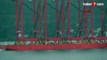 Çanakkale Boğazı, vinç yüklü geminin ( Bigroll Beaufort ) geçişi için trafiğe kapatıldı
