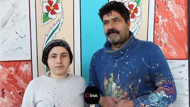 30 yıllık hattat ve ressam Emin Şeker'in eserleri hayranlık uyandırıyor