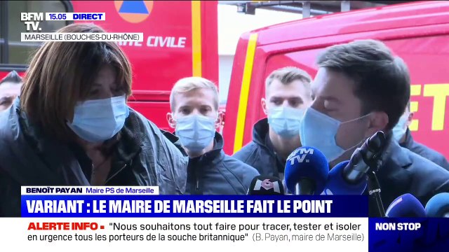 Variant britannique du Covid-19: le maire de Marseille Benoît Payan fait appel aux marins-pompiers pour tester en urgence