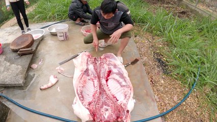 Chung Đụng Con Lợn Mỡ Siêu Dày | Sharing Super Thick Fat Pig