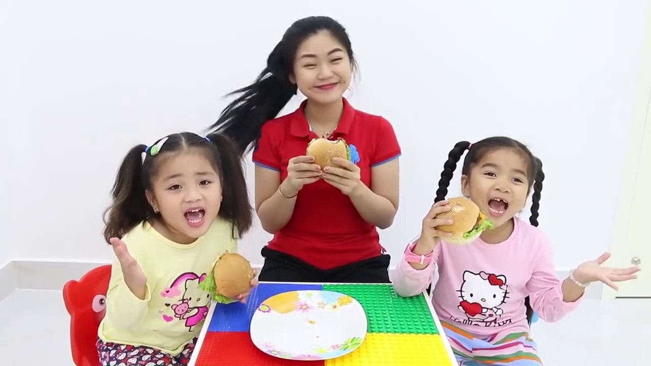 Exercise Body Parts Song for Children  - Suri & Annie Pretend Play Nursery Rhymes