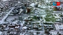 Filomena: las imágenes de la nevada en Madrid desde un helicóptero
