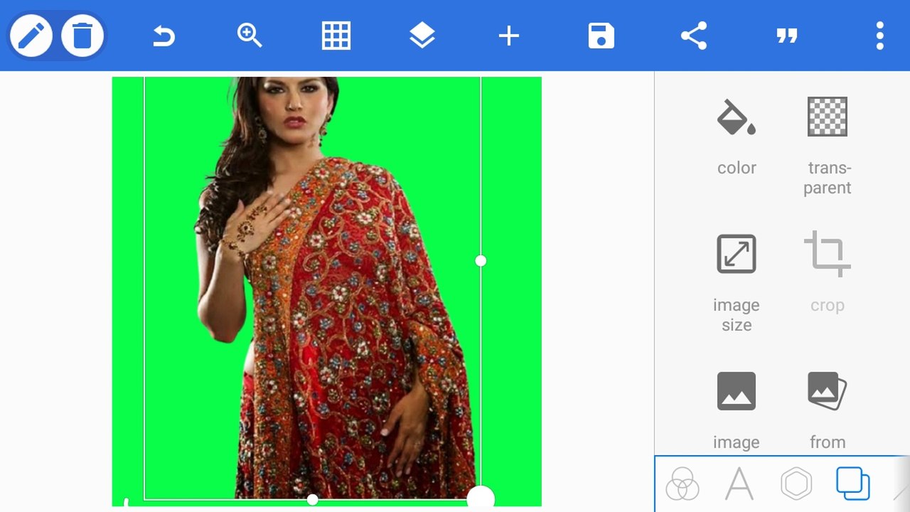 Sunny Leone Green screen picture