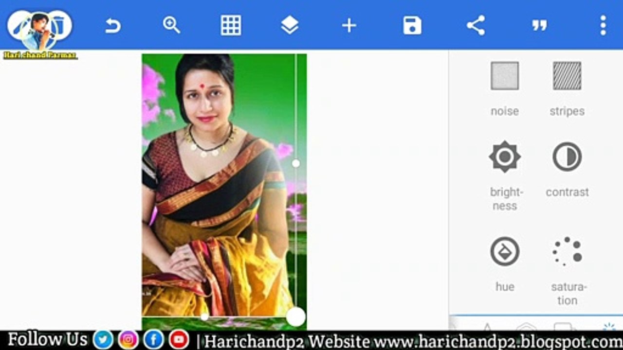 New Kajal Sharma Change Background Picture