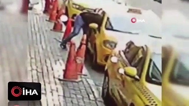 Pişkin hırsız taksicinin hem arabasını soydu, hem de selam verdi
