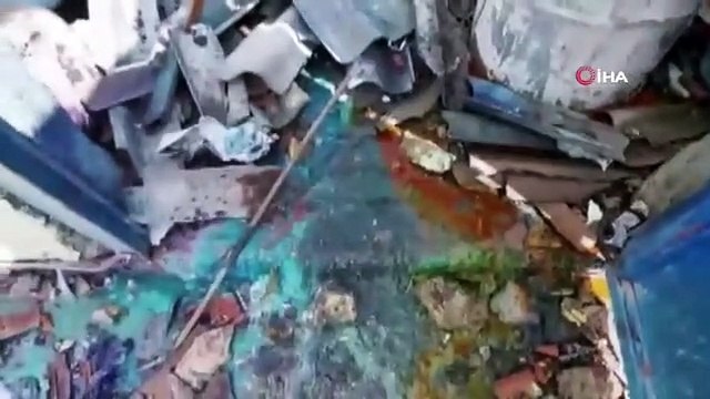 Bu görüntüler patlamanın şiddetini gözler önüne seriyor