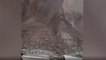 Mountain broke in Jammu-Srinagar, truck makes narrow escape