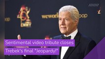 Sentimental video tribute closes Trebek's final