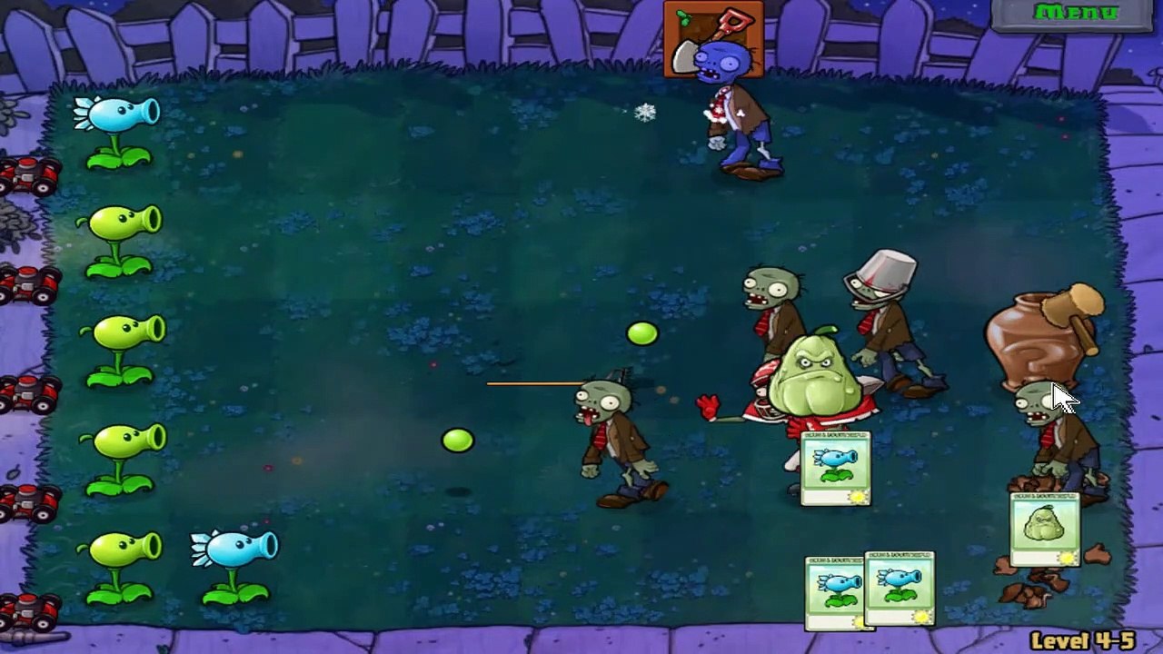 Getting Split Pea - Adventure - Level 4-5 - Plants Vs Zombies