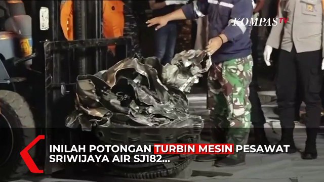 Penampakan Turbin Mesin Pesawat Sriwijaya Air SJ182