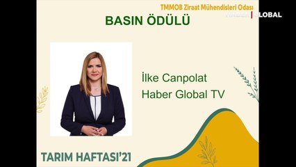 Haber Global ekonomi editörü İlke Canpolat'a ödül!