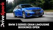 BMW 3 Series Gran Limousine Bookings Open | Launch Date, Expected Price, Specs & Other Details