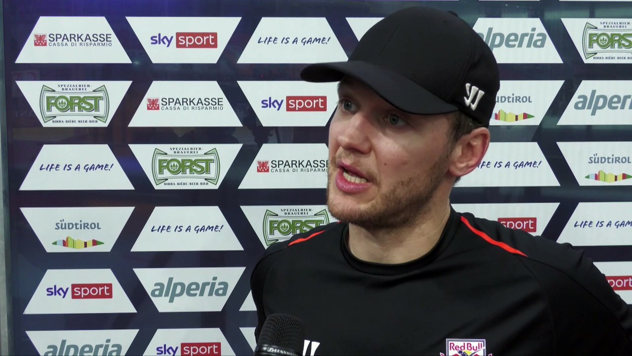 John Hughes nach dem Spiel in Bozen