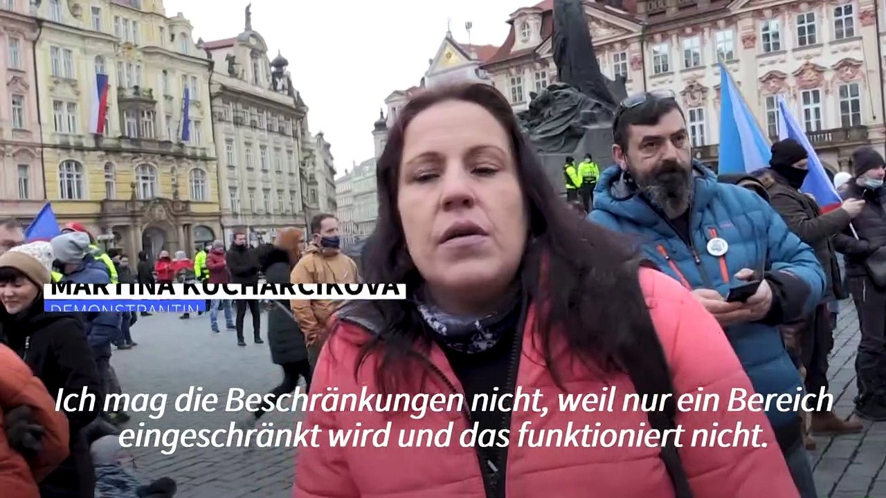 Tausende Tschechen demonstrieren gegen Corona-Maßnahmen