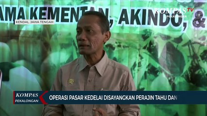 Operasi Pasar Kedelai Disayangkan Perajin Tahu dan Tempe