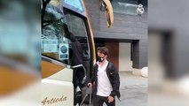 El Real Madrid abandona el hotel de Pamplona rumbo a Málaga