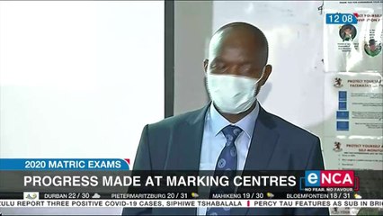 Progress made at matric exam marking centres