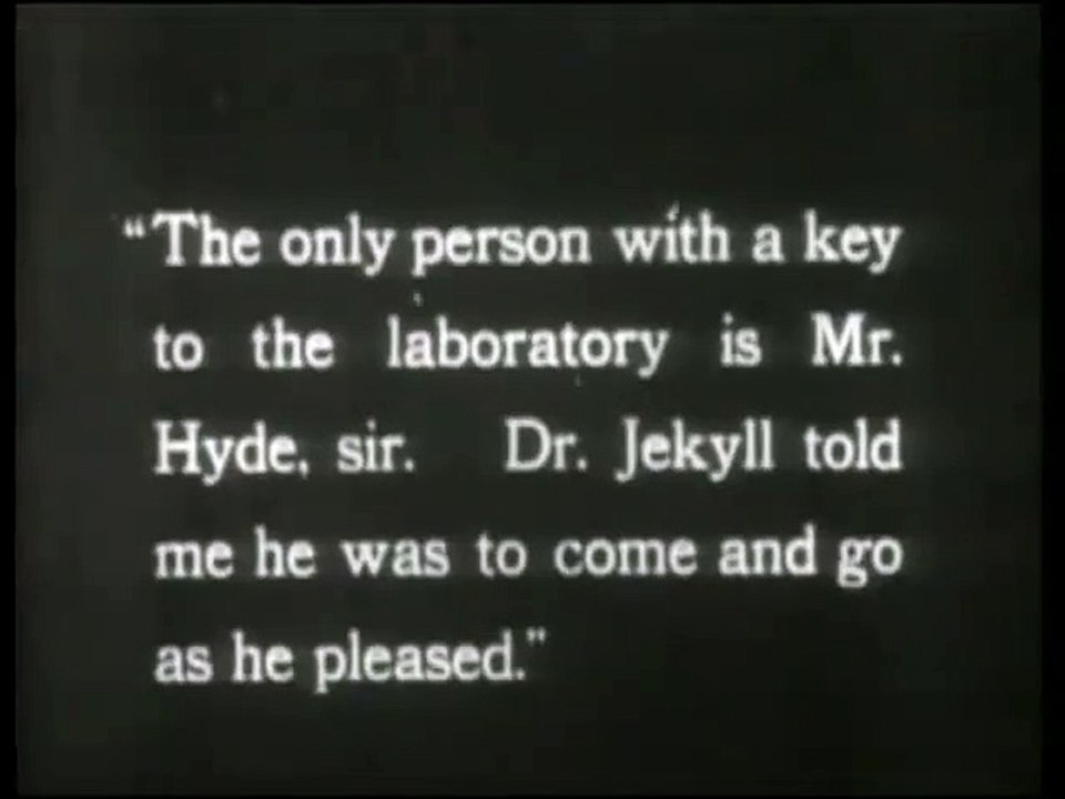Dr. Jekyll and Mr. Hyde (1920) [Silent Movie] [Horror] part 2/2