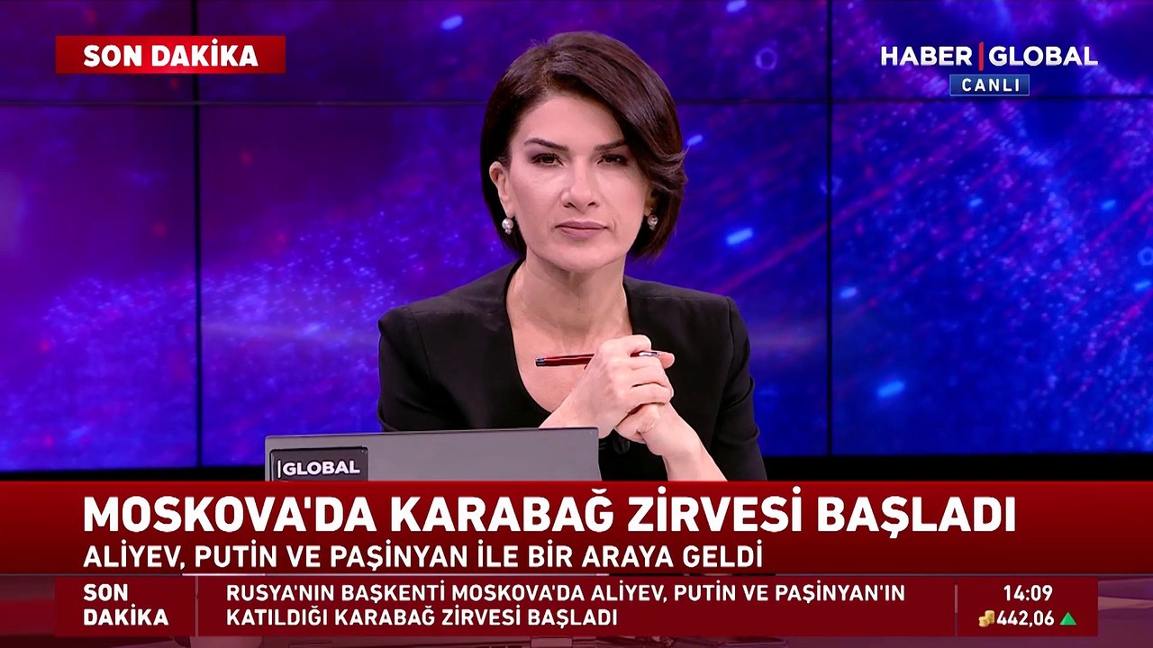 Moskova'da Karabağ zirvesi! Putin, Aliyev ve Paşinyan bir arada