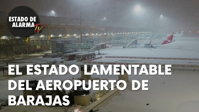 El ESTADO LAMENTABLE del AEROPUERTO de BARAJAS tras el TEMPORAL