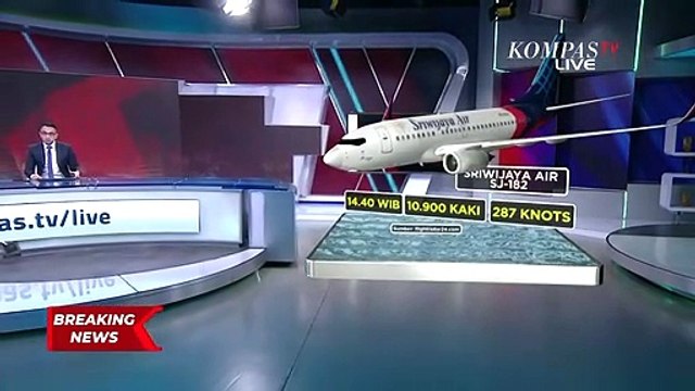 Gambaran Jatuhnya Pesawat Sriwijaya Air SJ-182 dari Data Sementara