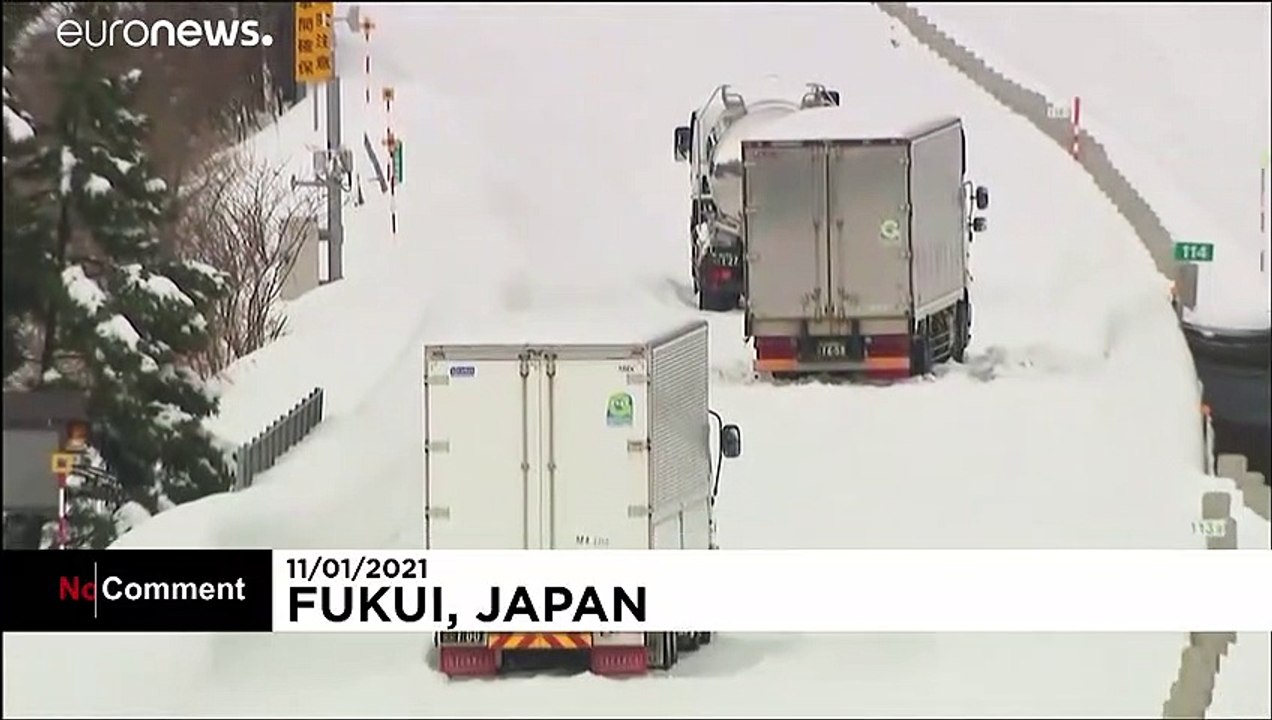 Importantes chutes de neige au Japon
