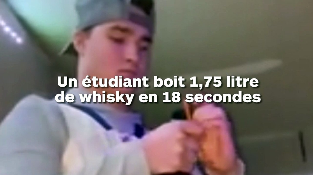 Il boit 1.75 litre de whisky en 18 secondes