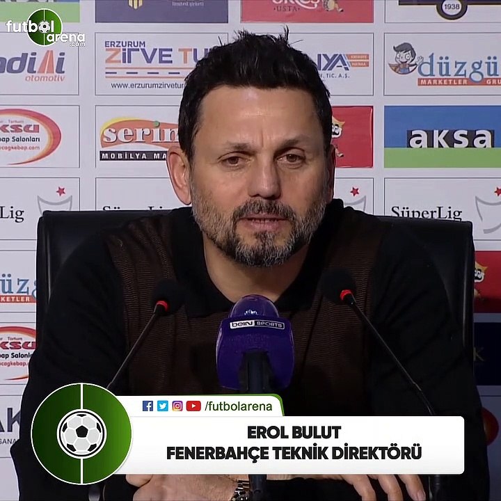 Erol Bulut: "Yolumuza 3 puanla devam ettiğimizden dolayı futbolcularımı tebrik ediyorum"