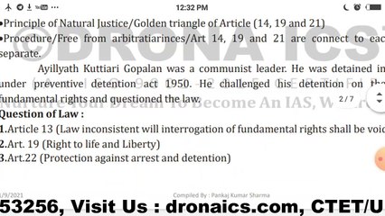 Land Mark Casses and Constitutional Amends