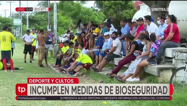 Covid-19: en actividades deportivas no se cumple la bioseguridad, en las religiosas existe mayor control