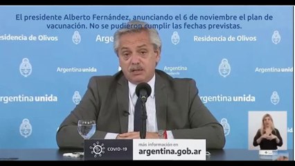 Anuncio de plan de vacunación anti Covid-19