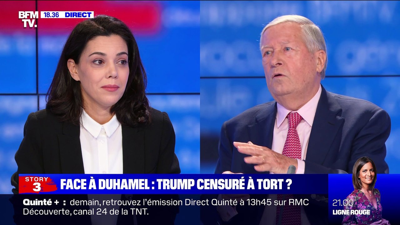 Face à Duhamel: Donald Trump censuré à tort ? - 11/01