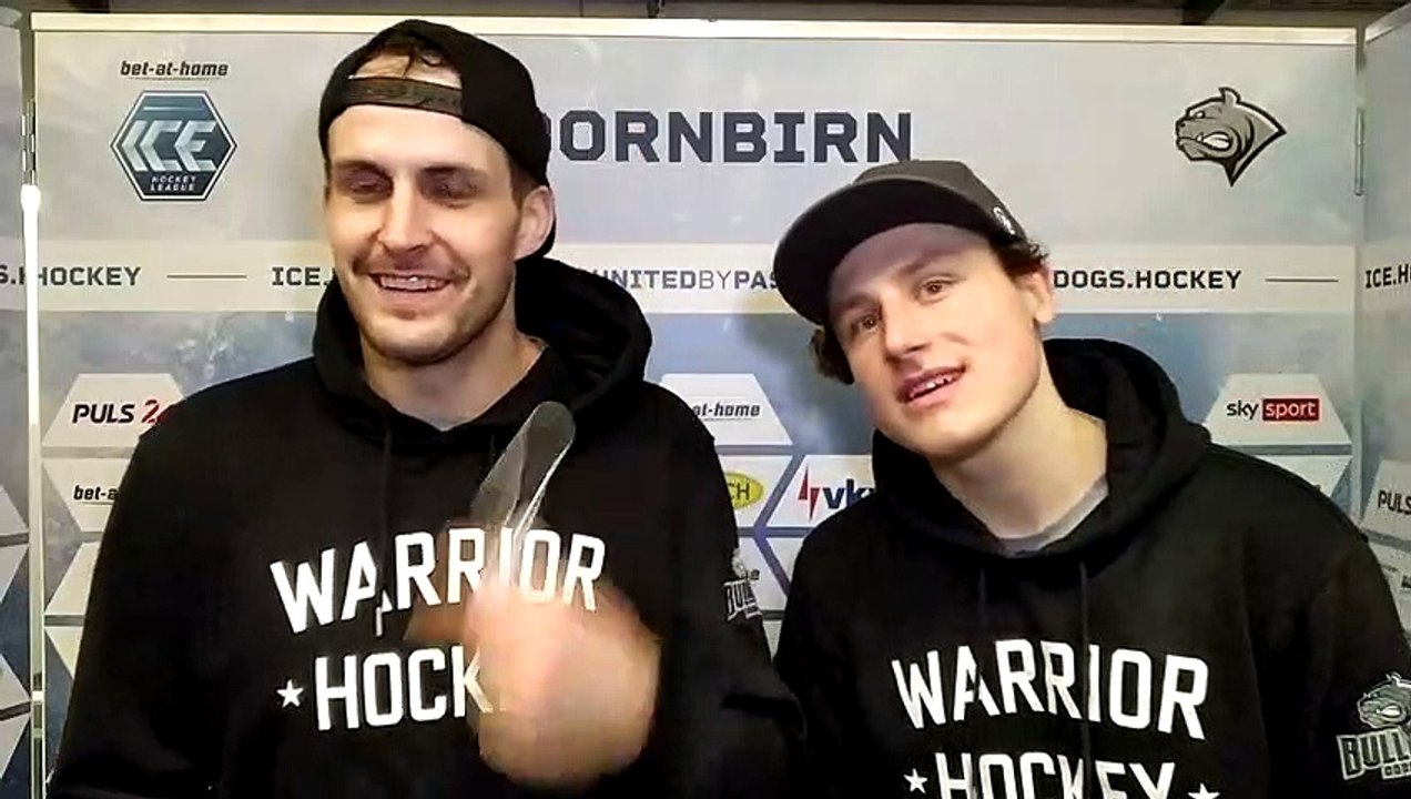 Yogan und Antonitsch nach dem Spiel gegen Graz