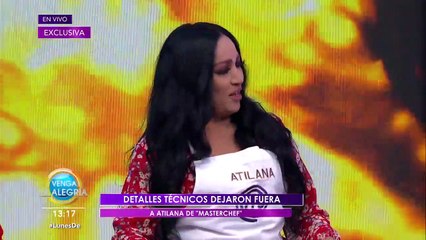 ¡Atilana, eliminada de MasterChef, no se guardó nada aquí con nosotros! | Venga La Alegría