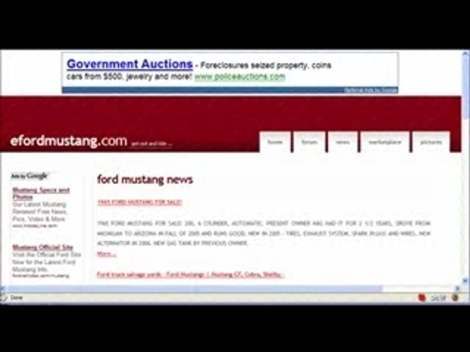 Website Review - SEO101 - eFordMustang.com