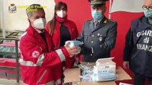 Napoli - Guardia di Finanza dona 30mila mascherine alla Croce Rossa (11.01.21)