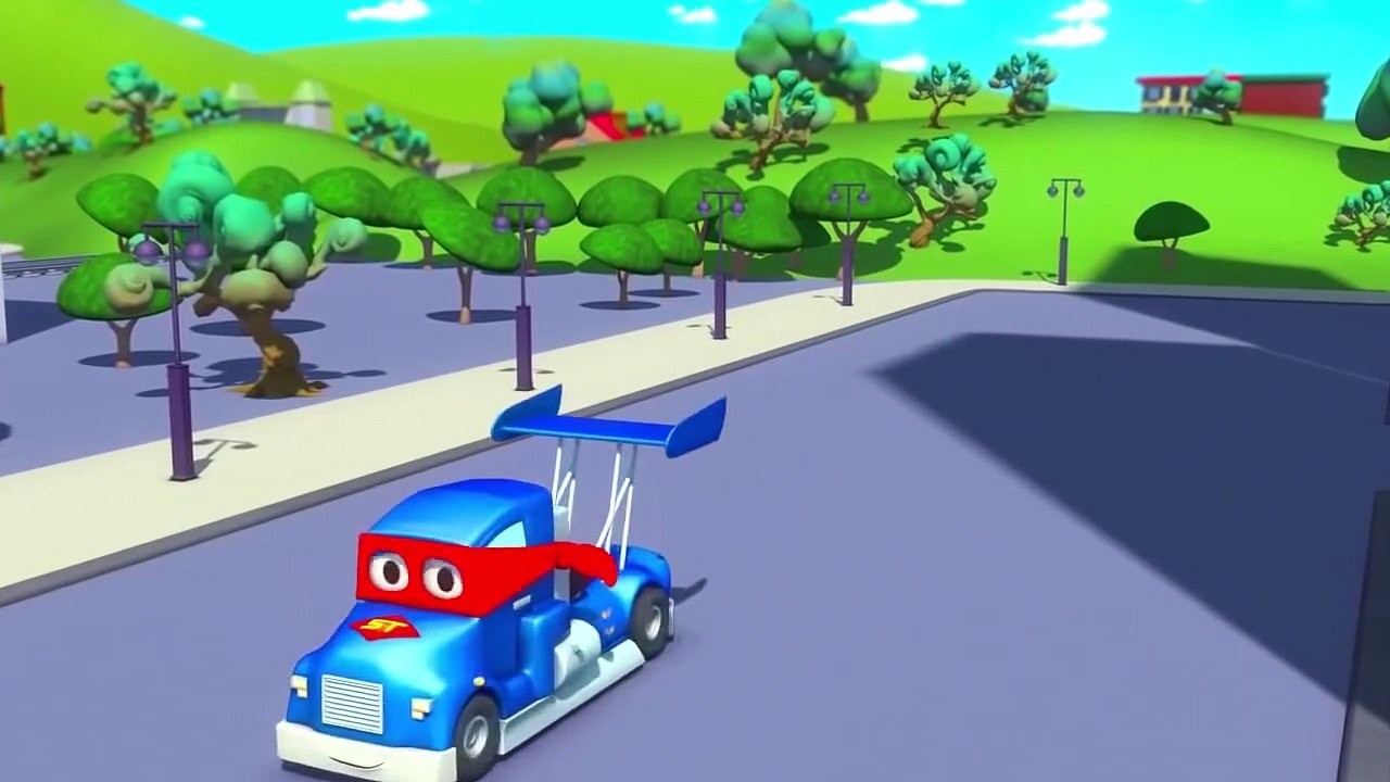 Super Truck et la Voiture de Course à Car City | Dessin animé pour les enfants