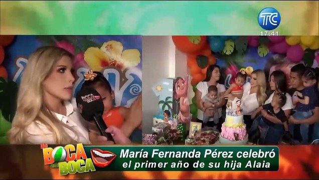 María Fernanda Pérez celebró el primer año de su hija Alaia